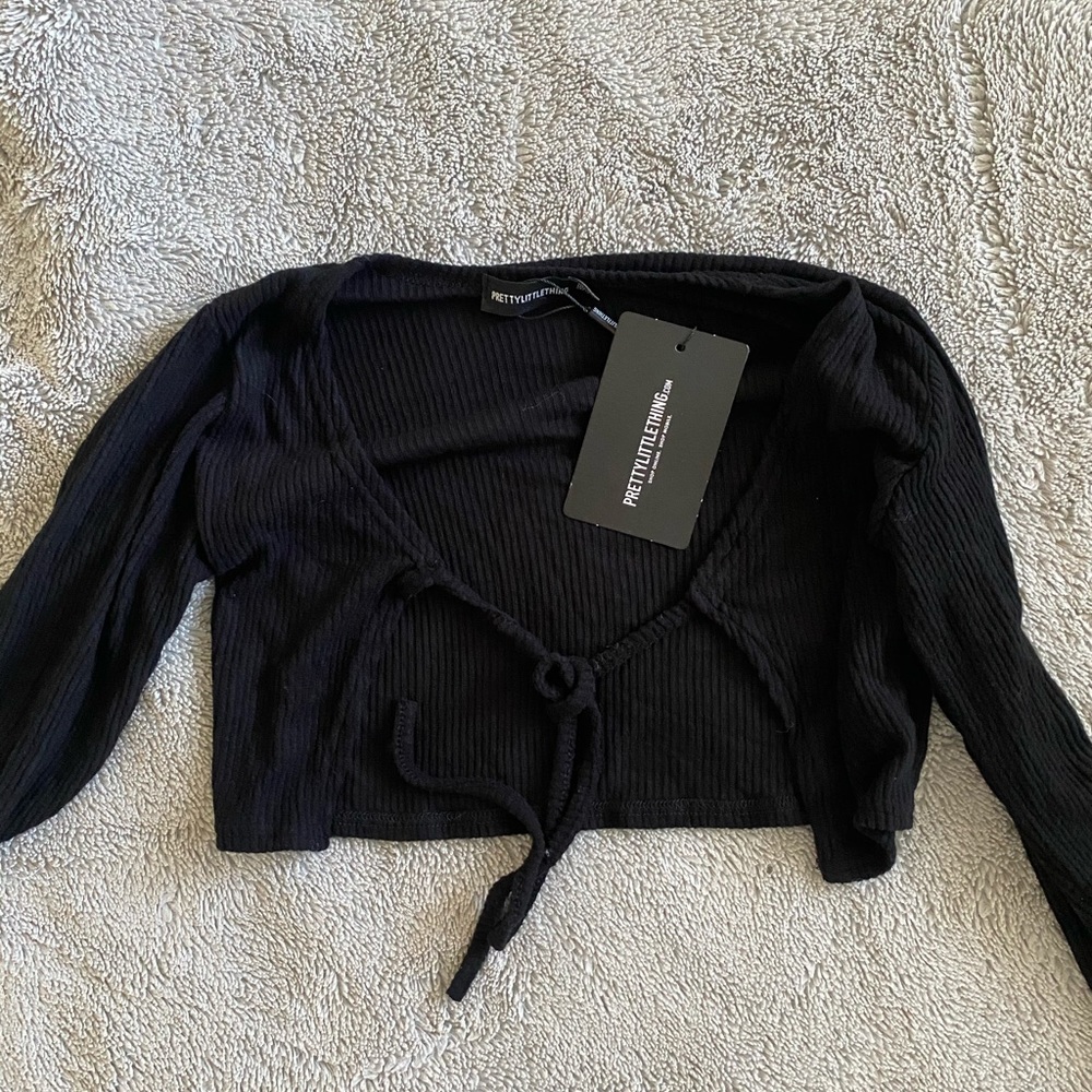 Pretty little thing petite tie shirt